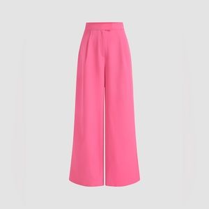 Pink Fuchsia Solid Wide Leg Trousers 💗 Cider Size Small